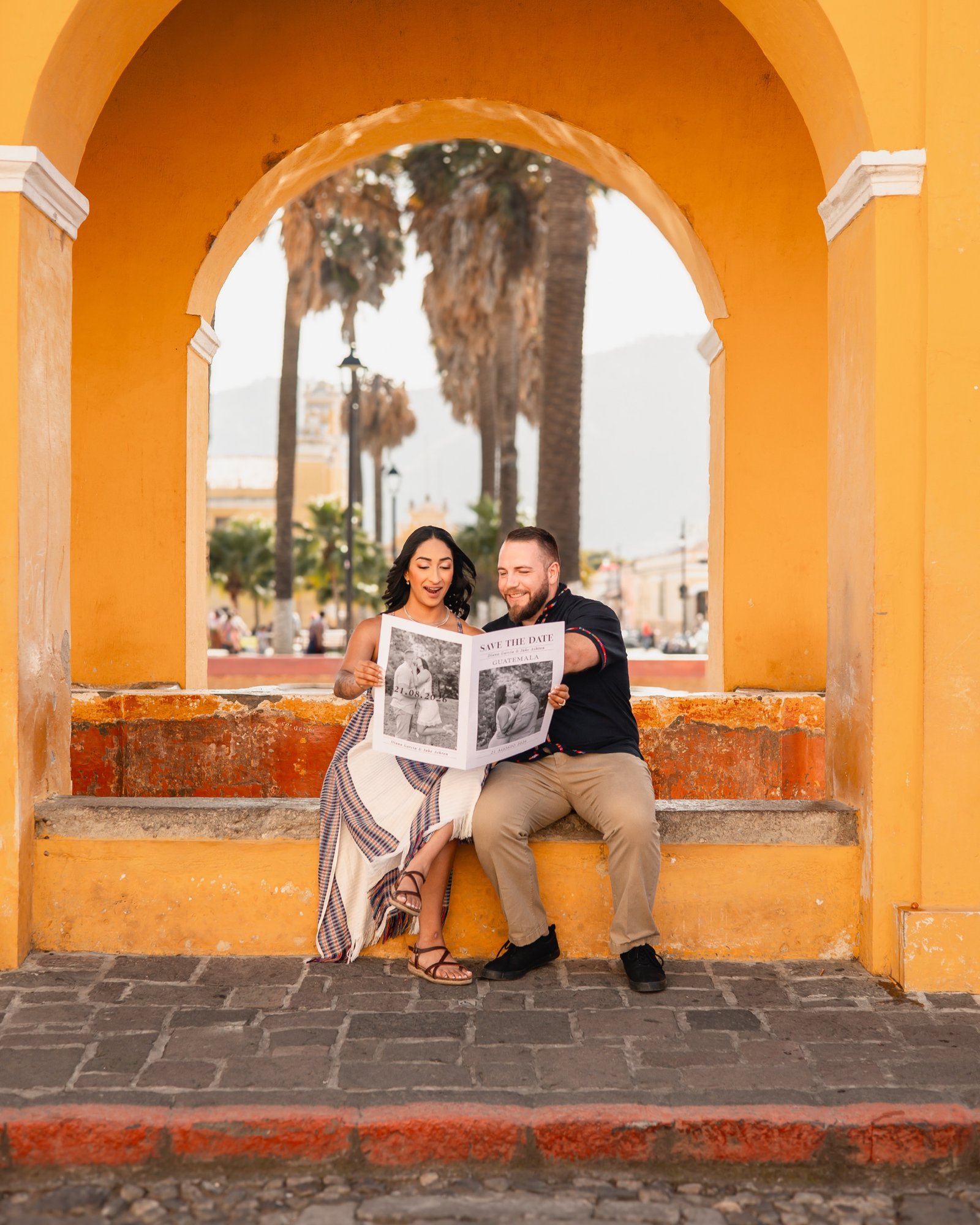 Couple embracing